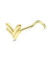 Silver Curved Nose Stud NSKB-1829